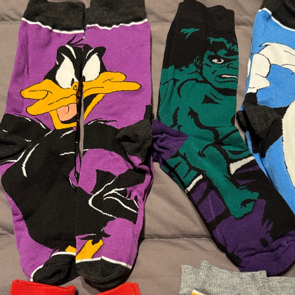 Colorful Cartoon/Comic Character Socks Set - Picture 4 of 6